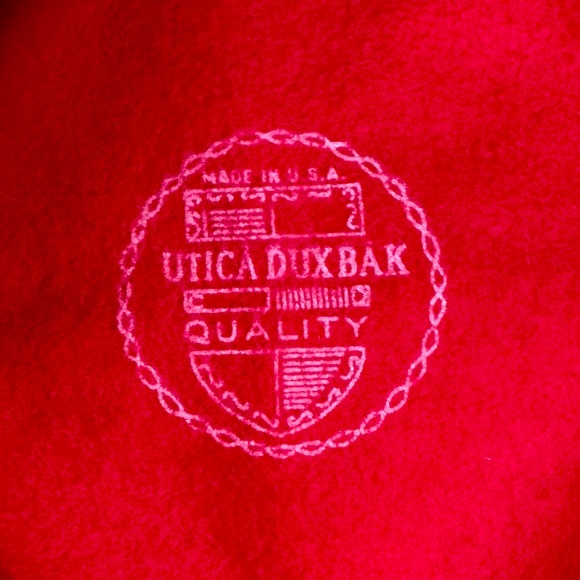 Utica Duxbak Wool Felt Fedora Red Hat Made in USA 7 1/4 Vintage Outdoor - Picture 5 of 9